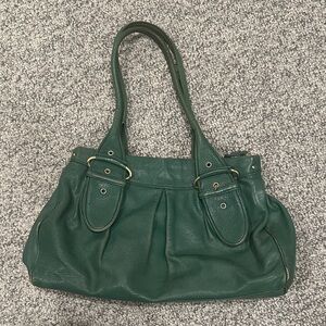 Cole Haan Green Leather Tote Bag
